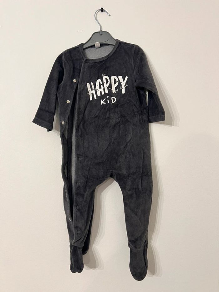 Pyjama gris une pièce