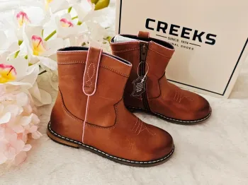 Bottes Bottines cuir Zip Creeks T29