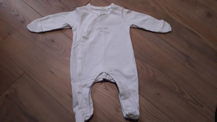 Pyjama coton avec moufles - 1 mois