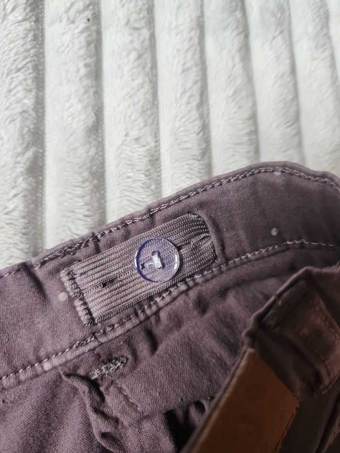 Pantalon fille 14 ans – DPAM – marron à pois – taille réglable - photo numéro 8