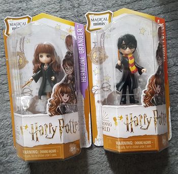 Lot de 2 magical minis harry potter figurines new sealed boxed blister