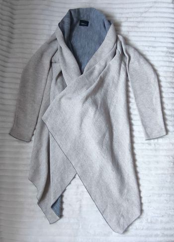 Gilet long asymétrique Zara Knit M