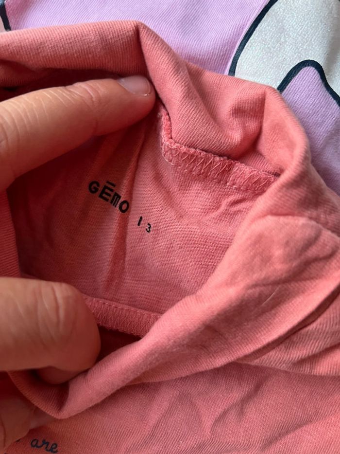 Lot de 4 t-shirts à manches longues fille 3 ans - photo numéro 2