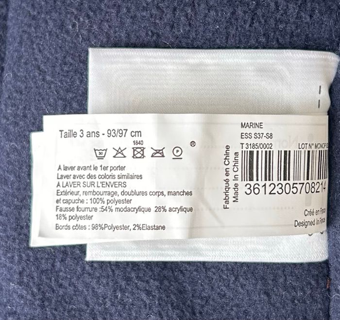 Monoprix Kids - Parka bleu marine - 3 ans - photo numéro 5