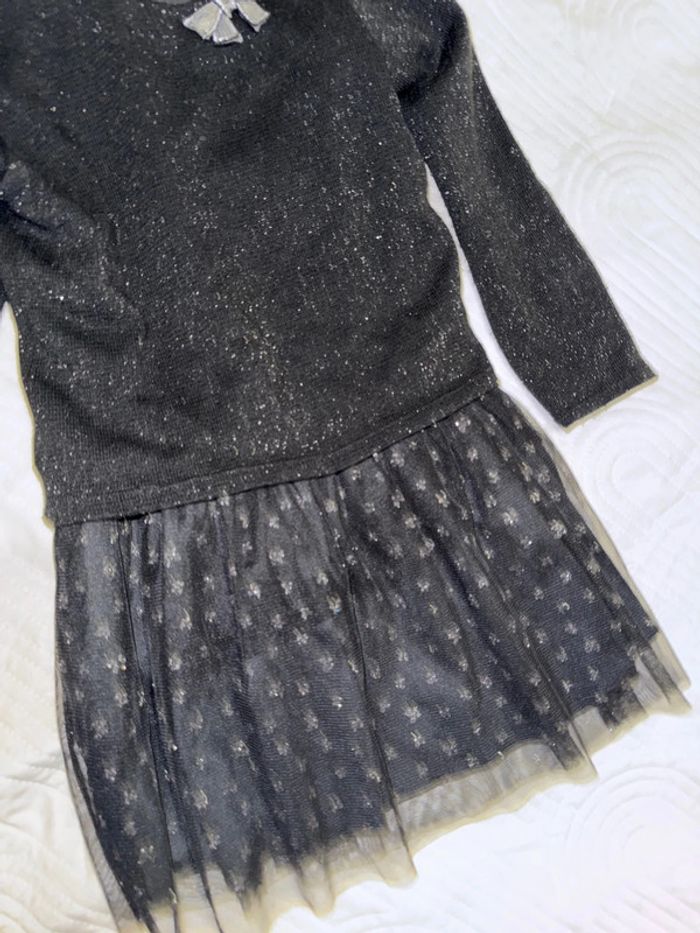 Robe de fête noir et argenté 8 ans - photo numéro 2