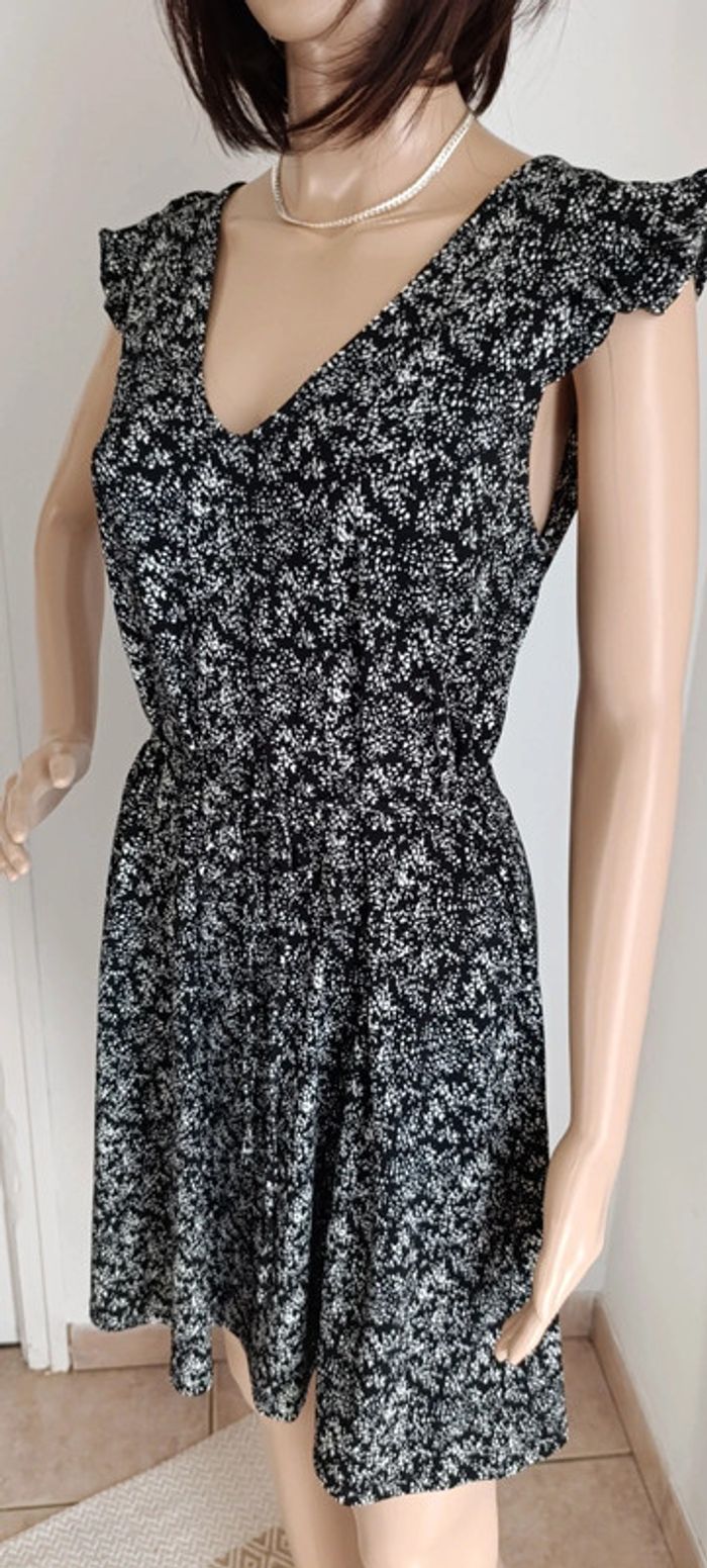 Robe été Mango noire et blanche taille S - photo numéro 4