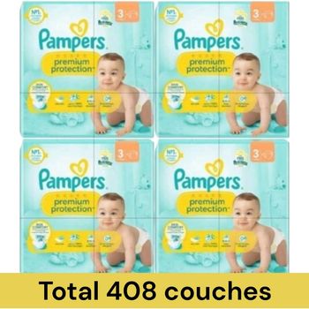 4 packs Pampers Premium Protection T3