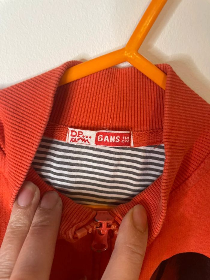 Gilet zippé dpam 6 ans mixte - photo numéro 6