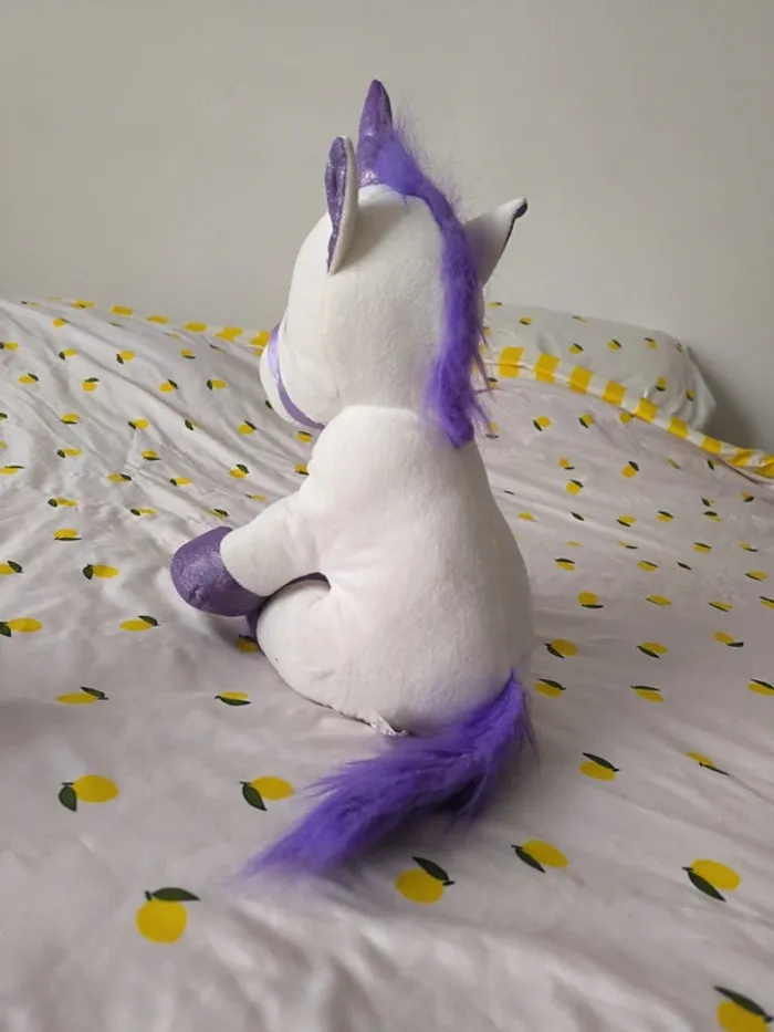 Peluche licorne violette - photo numéro 2