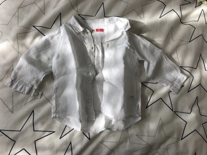 Chemise blanche DPAM 6 mois 67 cm