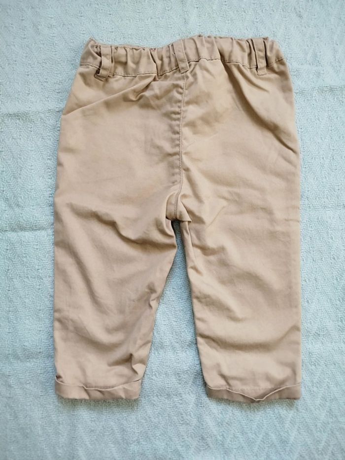 Pantalon toile beige - photo numéro 2