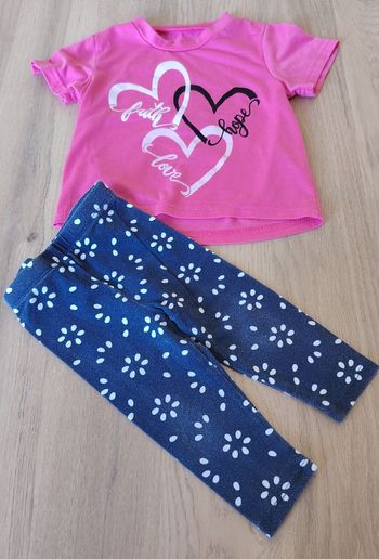 Ensemble t-shirt manche courte + leggings