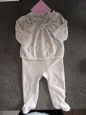 Pyjama coeurs 6 mois