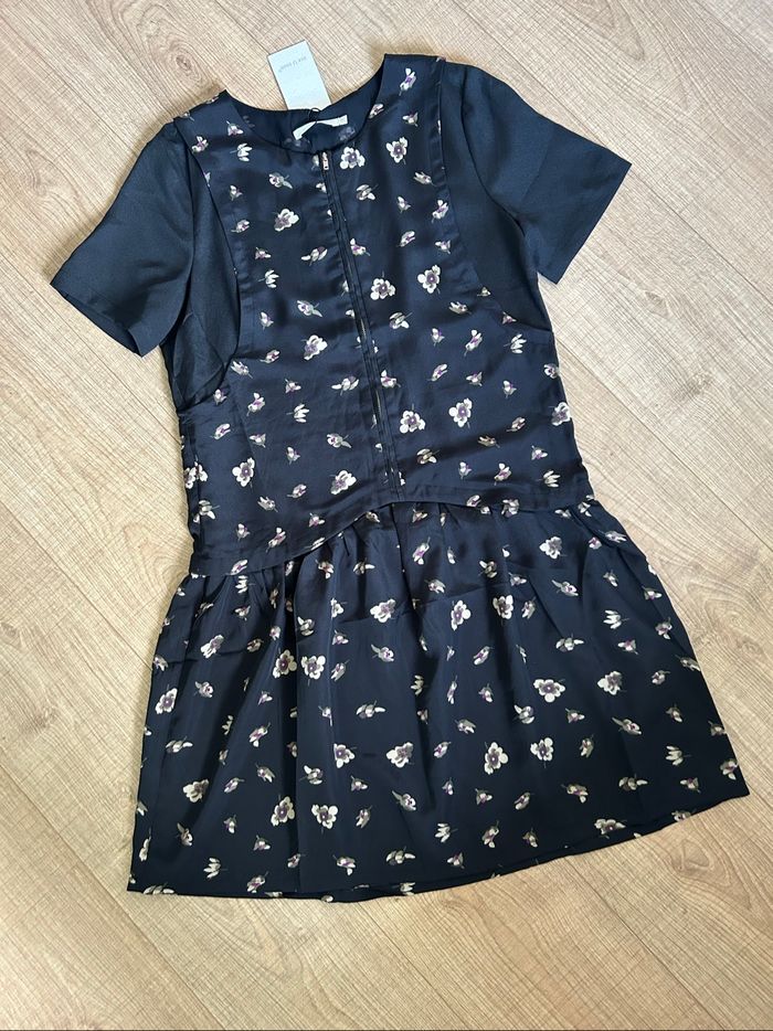 Robe noire et beige neuve à manches courtes See U Soon taille M (valeur 39€) - photo numéro 7