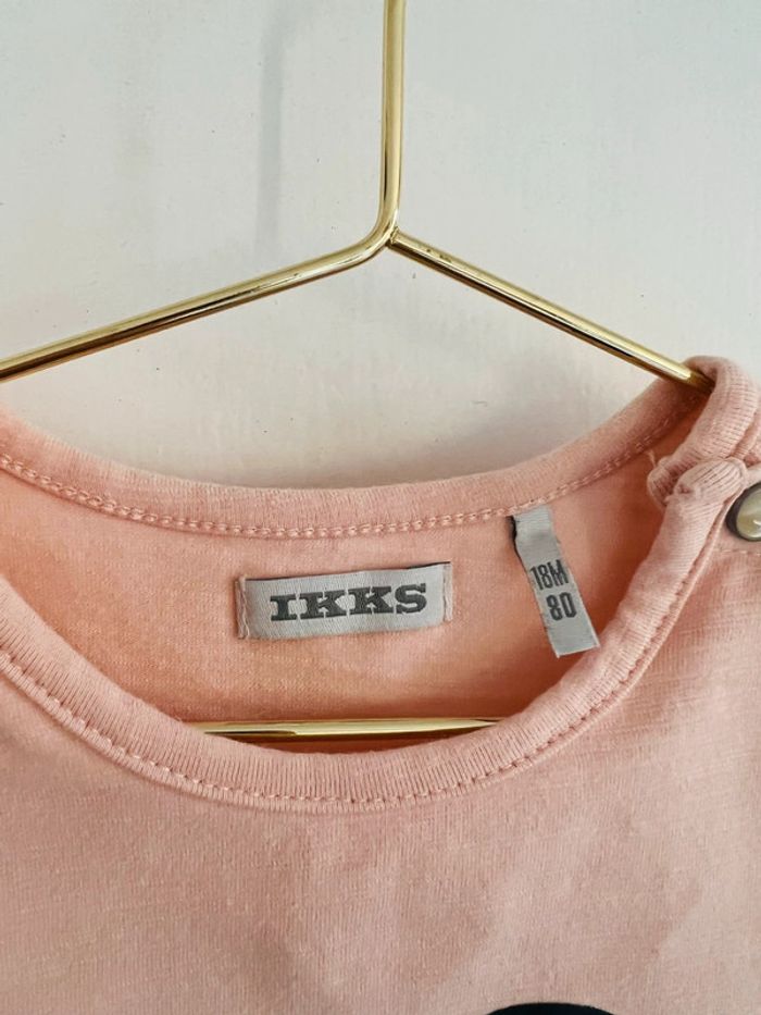 T-shirt abricot IKKS 18 mois - photo numéro 2