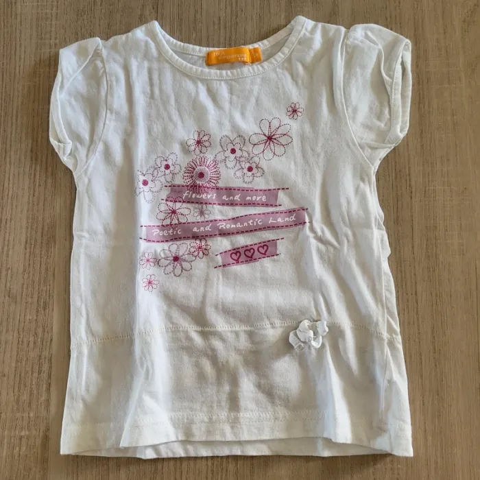 Tee-shirt long manches courtes 2 ans