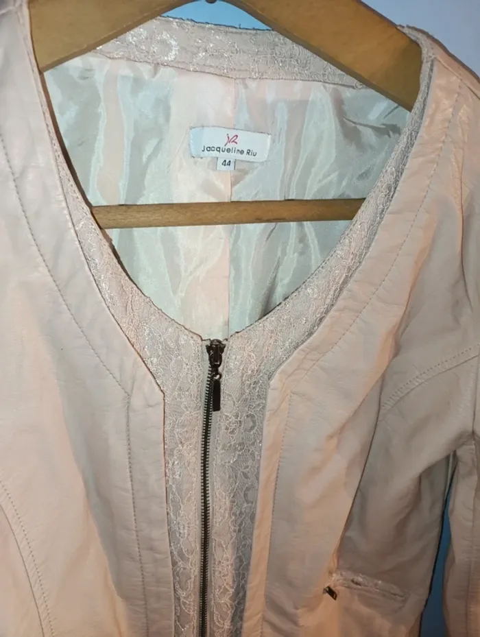 Sublime veste simili cuir Jacqueline Riu taille 44