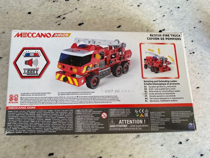 Meccano junior Camion de Pompiers - photo numéro 3