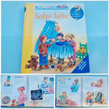 Livre Notre bébé collection les p'tits juniors, livre à volets (12)