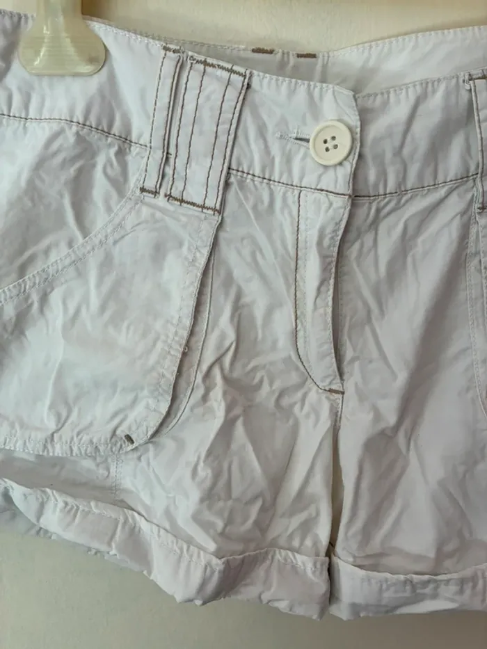Short tissu blanc, 34, Kiabi. - photo numéro 3