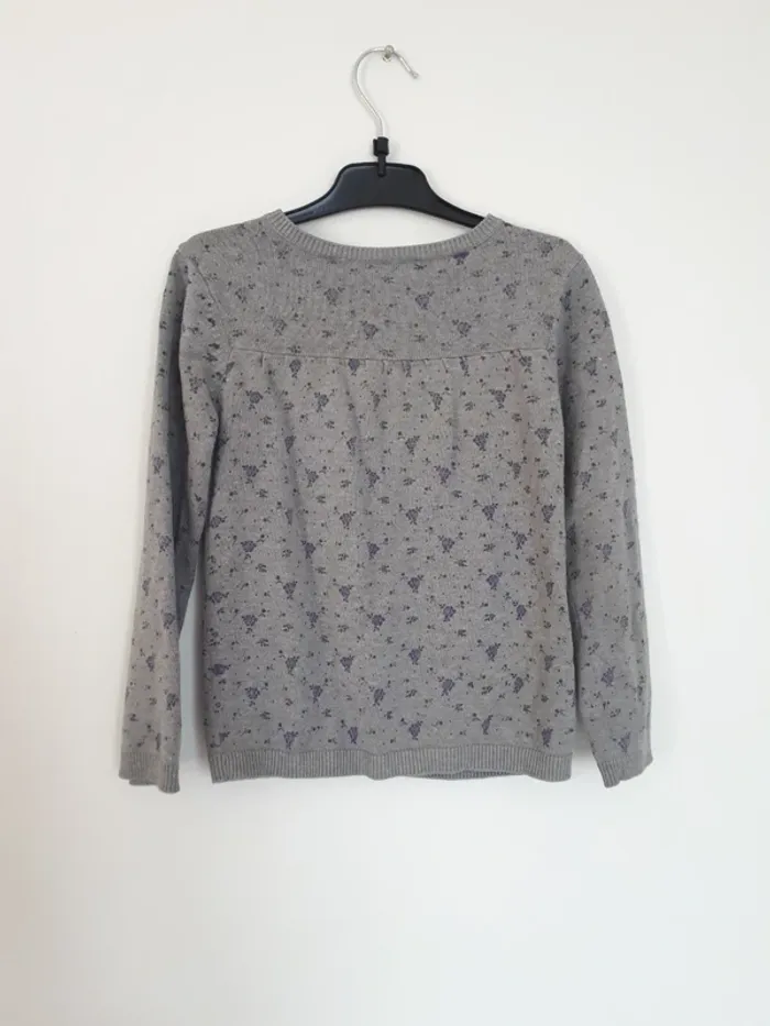 Gilet motif fleurs 6 ans - photo numéro 3
