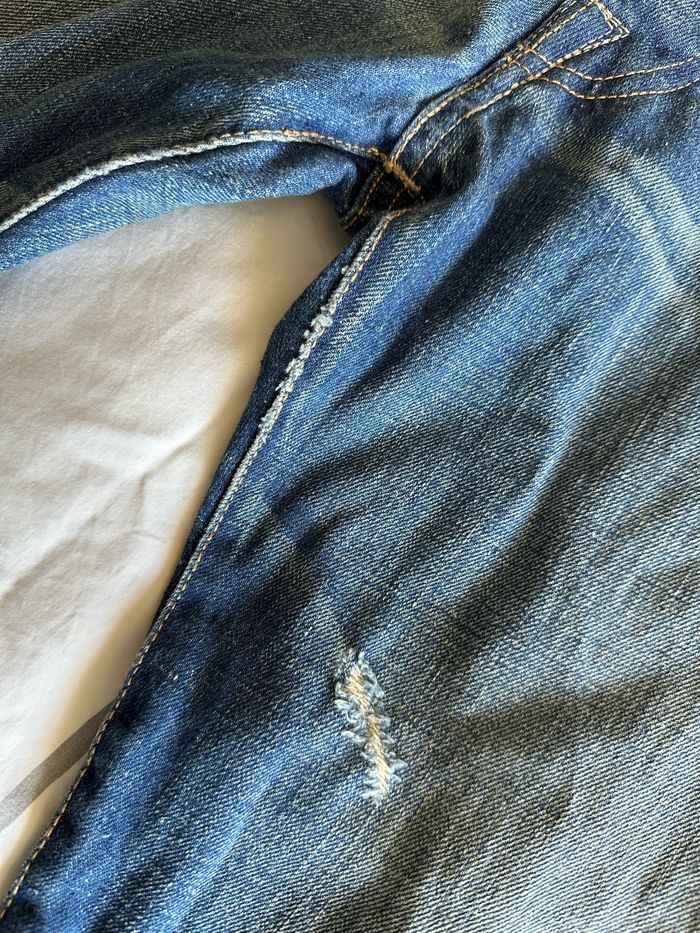 Jean bleu délavé et troué homme Replay - Taille 31x34. - photo numéro 7