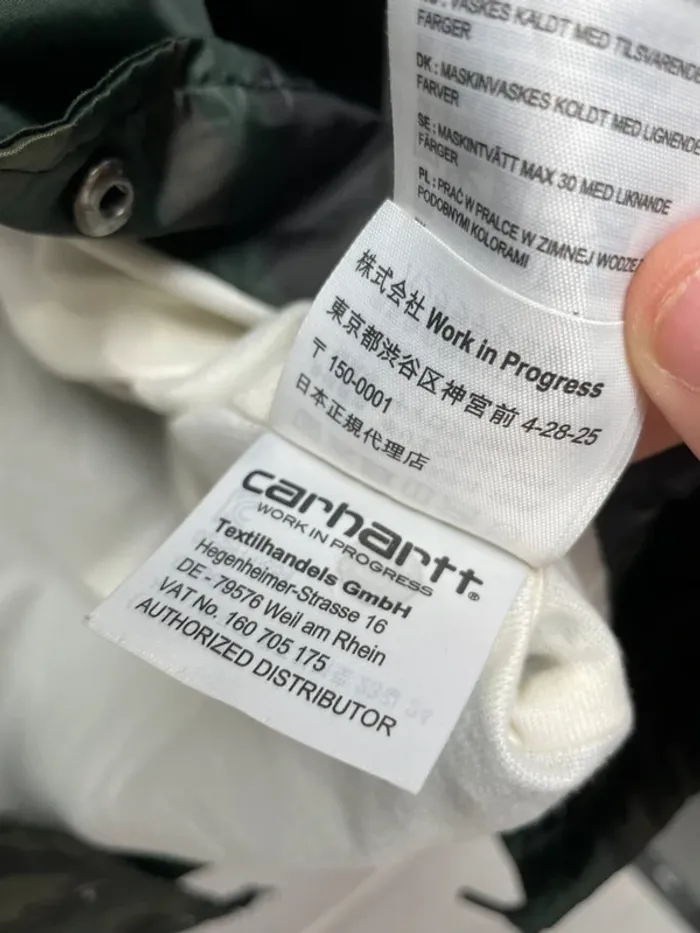 Carhartt Waterproof Veste imperméable nylon windbreaker coupe-vent Camo Mens S - photo numéro 13