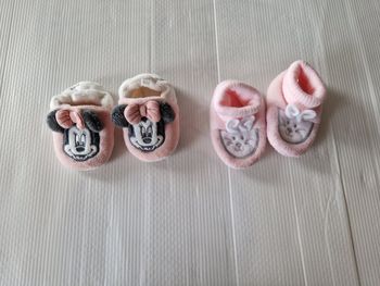 Lot de 2 paires chaussons bébé fille