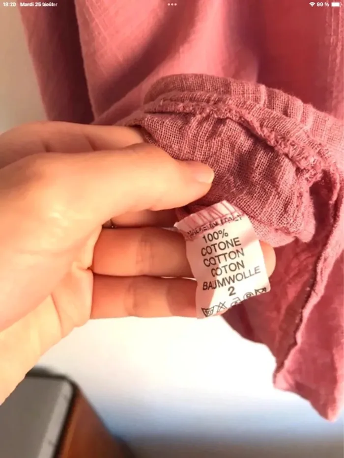 Haut léger manches longues rose taille unique neuf avec étiquettes - photo numéro 10
