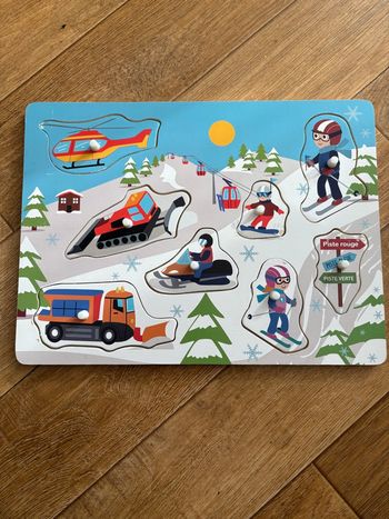 Puzzle sur le thème ski.