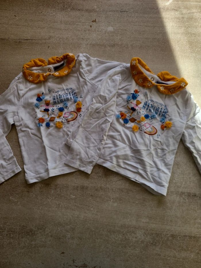 Lot de 2 tee-shirt manches longues. Sergent Major. 4 ans.