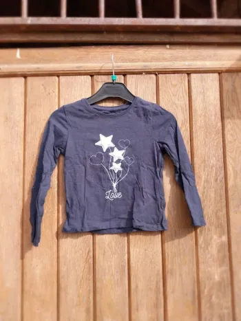 Tee-shirt manche longue fille  4 ans Kiabi