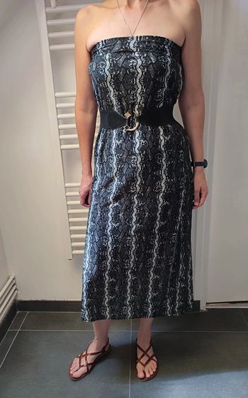 Jupe longue fendu ou robe bustier élastique s/ m