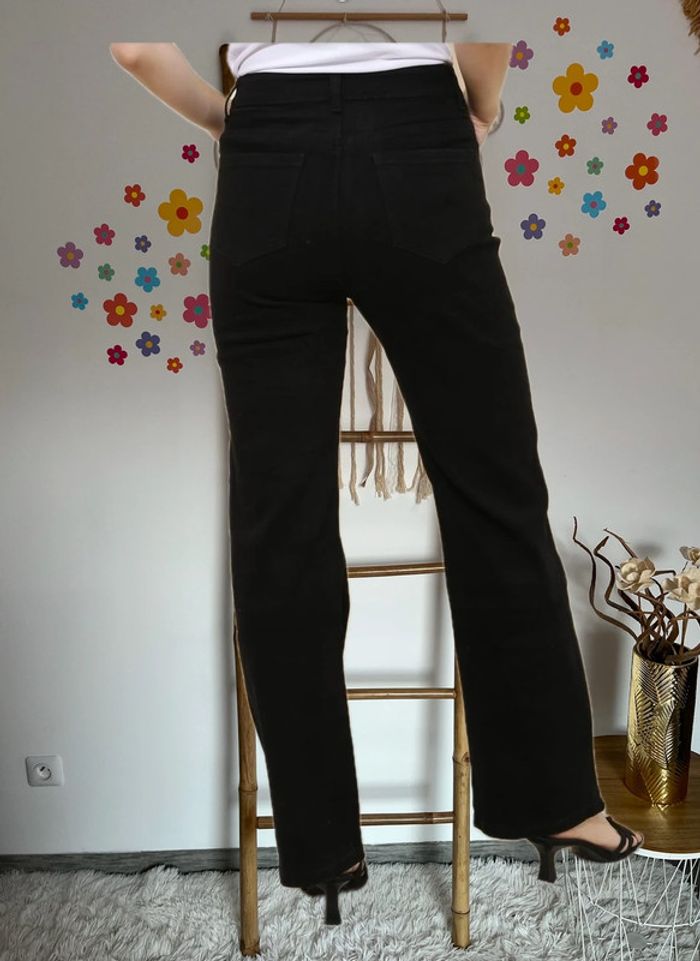 Jeans wide leg noir - photo numéro 2