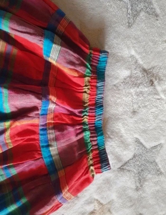 Jupe fait main tissus madras - photo numéro 3
