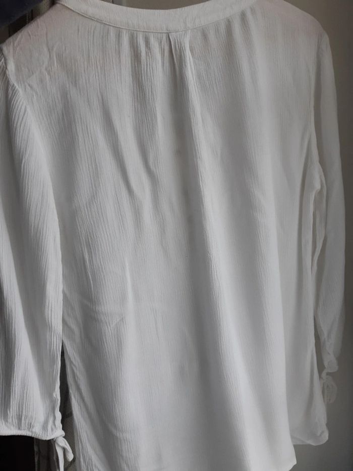 Haut blanc manches 3/4 - photo numéro 5