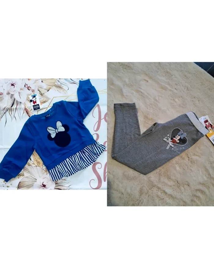 Ensemble : pull et pantalon minnie 8 ans