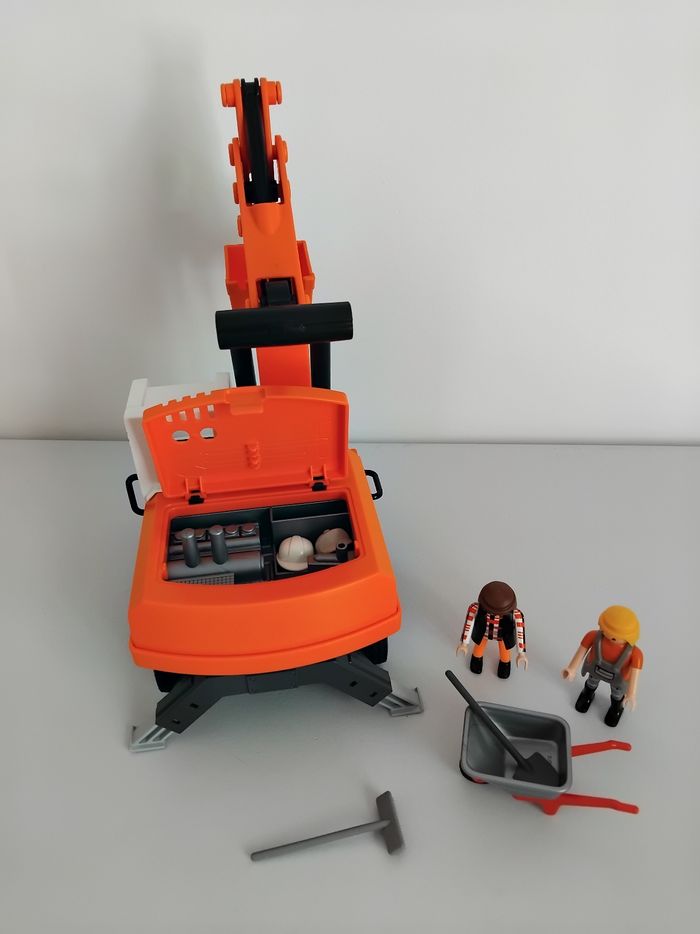 PLAYMOBIL Pelleteuse de Chantier et Bonhommes MAXX 7 🏗 - photo numéro 4