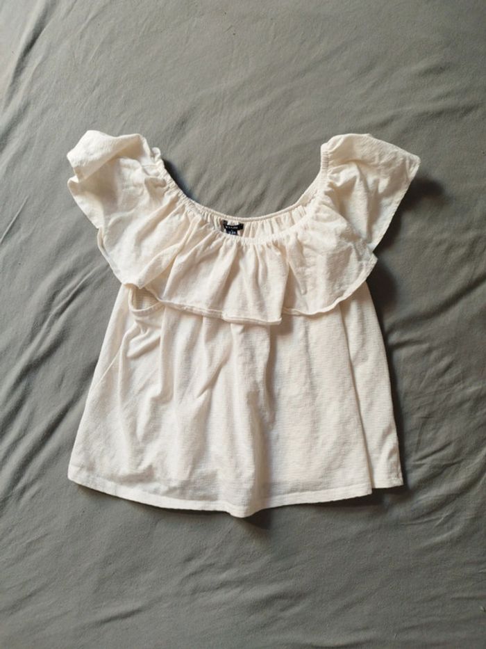 Haut Kiabi beige taille M
