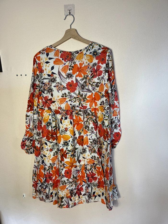 Robe à imprimés champêtre - Taille L - photo numéro 7