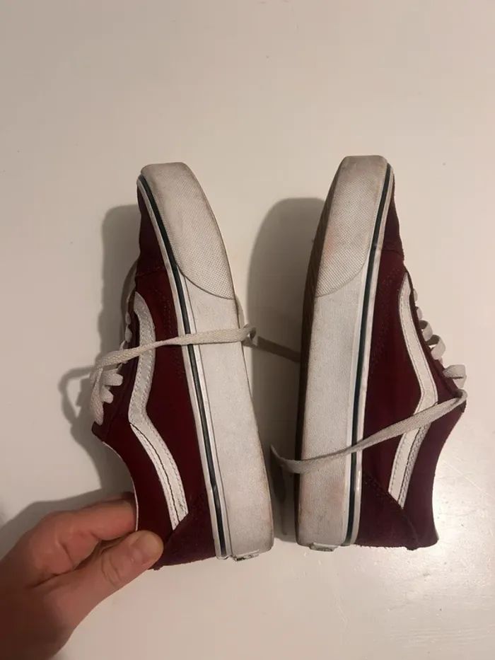 Vans Old Skool Plate-forme p36 bordeaux - photo numéro 5