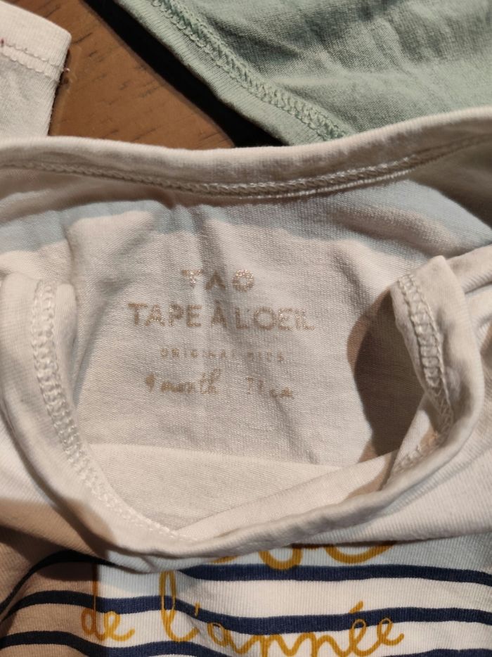 Lot de 2 bodies taille 9 mois TAO - photo numéro 4