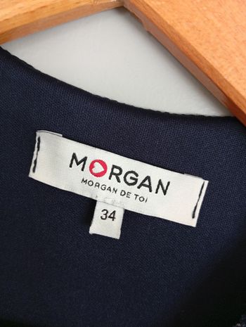 Robe marine dentelle Morgan t34