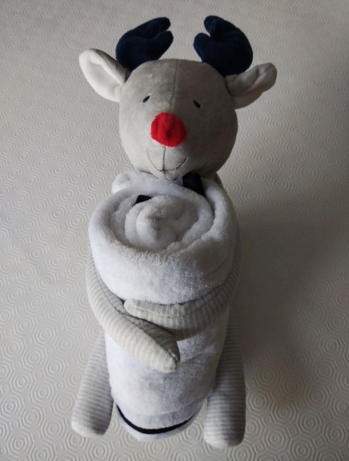 Peluche couverture Okaïdi neuve