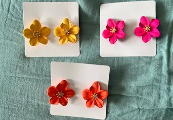 Boucles d’oreilles fleurs 