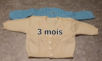 Lot de 2 gilets 3 mois