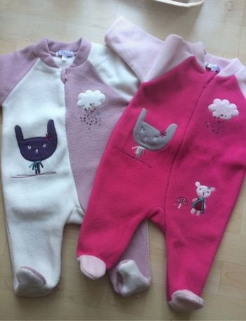 Lot 2 pyjamas 3 mois Kiabi