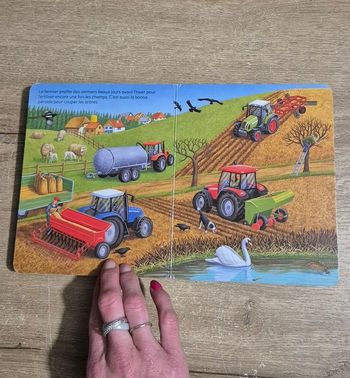 Livre Mon tracteur au travail à la ferme 