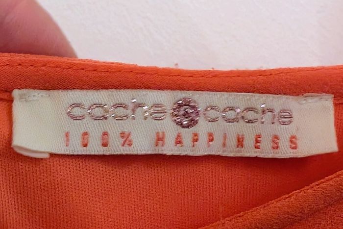 🌺 Robe courte corail Cache Cache – Taille M - photo numéro 5