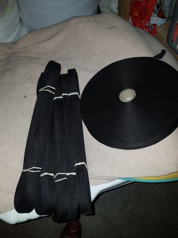 Sangle noire 15 et 25mm nylon
